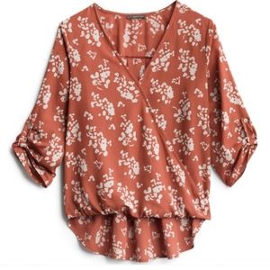 COPY - Allan Surplice Rolltab High Low Blouse Stitchfix